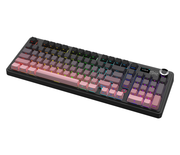 Ajazz AK980 V2 Gift Switch V2 Gradient Pink z ekranem - 1536372 - zdjęcie 3